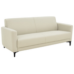 Καναπές Τριθέσιος Sidica Pakoworld pu σε Μπεζ Απόχρωση 185x82x81εκ