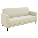Καναπές Διθέσιος Sidica i Pakoworld pu σε Μπεζ Απόχρωση 135x82x81εκ