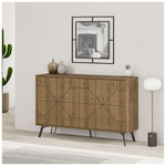 Μπουφές Dune Pakoworld σε Καρυδί Απόχρωση 123x35x77.4εκ