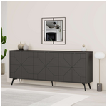Μπουφές Dune Pakoworld σε Ανθρακί Απόχρωση 181x35x77.4εκ