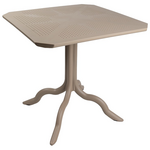 Τραπέζι Icon  Pakoworld pp σε Απόχρωσςη Cappucino 80x80x74.5εκ