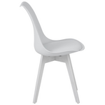 Καρέκλα Gaston i Pakoworld pp-pu σε Λευκή Απόχρωση 53.5x48.5x81,5εκ