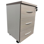 Συρταριέρα Γραφείου Τροχήλατη Armadi Pakoworld σε Γκρι-Λευκή Απόχρωση 40x40x55εκ