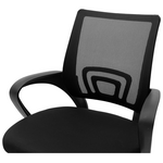 Καρέκλα Γραφείου Berto ii Pakoworld με Ύφασμα Mesh σε Μαύρη Απόχρωση 57.5x54.5x81-91εκ