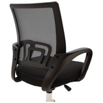 Καρέκλα Γραφείου Berto ii Pakoworld Recline με Ύφασμα Mesh σε Μαύρη Απόχρωση 57.5x54.5x81-91εκ