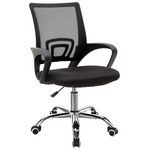 Καρέκλα Γραφείου Berto ii Pakoworld Recline με Ύφασμα Mesh σε Μαύρη Απόχρωση 57.5x54.5x81-91εκ