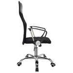 Καρέκλα Γραφείου Joel ii Pakoworld με Ύφασμα Mesh σε Μαύρη Απόχρωση 75x53x115-125εκ
