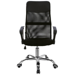 Καρέκλα Γραφείου Joel ii Pakoworld με Ύφασμα Mesh σε Μαύρη Απόχρωση 75x53x115-125εκ