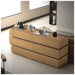 Συρταριέρα Sonlen Pakoworld mdf σε oak Απόχρωση 120x40x72εκ