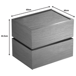 Κομοδίνο Sonlen Pakoworld mdf σε oak Απόχρωση 60x40x66εκ