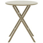 Τραπέζι Albero Pakoworld Πτυσσόμενο Μέταλλο σε Σαμπανιζέ Απόχρωση Φ60x70εκ