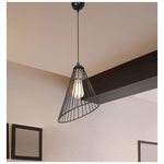 Φωτιστικό Οροφής Μονόφωτο pwl-1192 Pakoworld ε27 Μαύρο Μέταλλο Φ24x83εκ