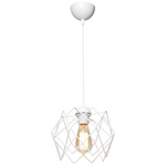 Φωτιστικό Οροφής e27 Μονόφωτο Teeby Pakoworld Μέταλλο σε Λευκή Απόχρωση Φ22x17εκ