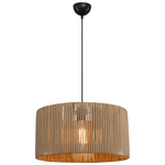 Φωτιστικό Οροφής Μονόφωτο Lambu Pakoworld ε27 σε Φυσική Απόχρωση Φ40x20εκ