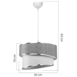 Φωτιστικό Οροφής Μονόφωτο Loopy Pakoworld ε27 μωβ-Λευκό Φ30x18εκ