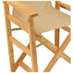 Καρέκλα-Πολυθρόνα Σκηνοθέτη Kompa Pakoworld Μασίφ Ξύλο Οξιάς Φυσικό-Πανί Nexus Μπεζ