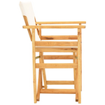 Καρέκλα-Πολυθρόνα Σκηνοθέτη Kompa Pakoworld Μασίφ Ξύλο Οξιάς Φυσικό-Πανί Nexus Εκρού