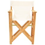 Καρέκλα-Πολυθρόνα Σκηνοθέτη Kompa Pakoworld Μασίφ Ξύλο Οξιάς Φυσικό-Πανί Nexus Εκρού