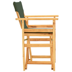 Καρέκλα-Πολυθρόνα Σκηνοθέτη Kompa Pakoworld Μασίφ Ξύλο Οξιάς Φυσικό-Πανί Nexus Κυπαρισσί