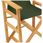 Καρέκλα-Πολυθρόνα Σκηνοθέτη Kompa Pakoworld Μασίφ Ξύλο Οξιάς Φυσικό-Πανί Nexus Κυπαρισσί