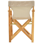 Καρέκλα-Πολυθρόνα Σκηνοθέτη Kompa Pakoworld Μασίφ Ξύλο Οξιάς Φυσικό-Πανί Nexus Taupe