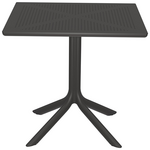 Τραπεζαρία Groovy-Ignite Pakoworld σετ 3τεμ pp Ανθρακί 80x80x74,5εκ.