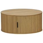 Τραπέζι Σαλονιού Scandi Pakoworld mdf Φυσικό Φ80x35.5εκ