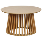 Τραπέζι Σαλονιού Domonic Pakoworld Mdf/pw σε Φυσική Απόχρωση Φ80x45εκ