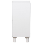 Κομοδίνο Emersi Pakoworld mdf σε Λευκή Απόχρωση 40x32x70εκ