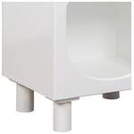 Κομοδίνο Emersi Pakoworld mdf σε Λευκή Απόχρωση 40x32x70εκ