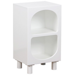 Κομοδίνο Emersi Pakoworld mdf σε Λευκή Απόχρωση 40x32x70εκ