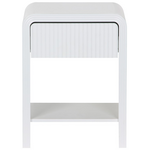 Κομοδίνο Zeplen Pakoworld mdf σε Λευκή Απόχρωση 40x30x53εκ