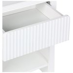 Κομοδίνο Zeplen Pakoworld mdf σε Λευκή Απόχρωση 40x30x53εκ