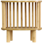 Κομοδίνο Nodial Pakoworld Mdf/bamboo σε Φυσική Απόχρωση Φ40x40εκ