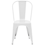 Καρέκλα Utopia Pakoworld Λευκό Μέταλλο 44x44x85εκ
