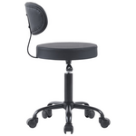 Καρέκλα Γραφείου Τροχήλατη Mafeshi  Pakoworld pu σε Μαύρη Απόχρωση 45x44x70-82εκ