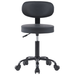 Καρέκλα Γραφείου Τροχήλατη Mafeshi  Pakoworld pu σε Μαύρη Απόχρωση 45x44x70-82εκ