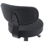 Καρέκλα Γραφείου Τροχήλατη Mafeshi  Pakoworld pu σε Μαύρη Απόχρωση 45x44x70-82εκ