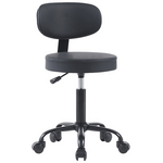 Καρέκλα Γραφείου Τροχήλατη Mafeshi  Pakoworld pu σε Μαύρη Απόχρωση 45x44x70-82εκ