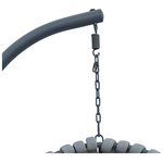 Κούνια Φωλιά με Βάση Makito Pakoworld Μέταλλο-pvc σε Γκρι Απόχρωση 100x105x195εκ