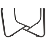 Tραπέζια Σαλονιού Crismory Pakoworld σετ 2τεμ mdf σε Απόχρωση Λευκό Μαρμάρου και Μαύρα Μεταλλικά Πόδια