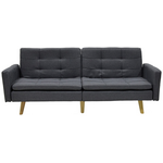 Καναπές-Κρεβάτι Flexible Pakoworld σε Ανθρακί Ύφασμα 198x87x76εκ