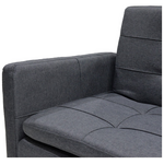 Καναπές-Κρεβάτι Flexible Pakoworld σε Ανθρακί Ύφασμα 198x87x76εκ