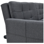 Καναπές-Κρεβάτι Flexible Pakoworld σε Ανθρακί Ύφασμα 198x87x76εκ