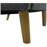 Καναπές-Κρεβάτι Flexible Pakoworld σε Ανθρακί Ύφασμα 198x87x76εκ