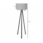 Φωτιστικό Δαπέδου pwl-1059 Pakoworld ε27 σε Άμμου/μπεζ-Καρυδί Απόχρωση Φ38x140εκ