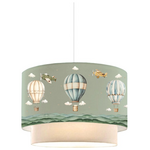 Παιδικό Φωτιστικό Οροφής Balon Pakoworld σε Πράσιινο-Κρέμα Απόχρωση Φ30x20εκ