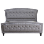 Κρεβάτι Camaro Pakoworld Ύφασμα σε Γκρι Απόχρωση160x200εκ