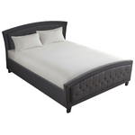 Κρεβάτι Camaro Pakoworld Ύφασμα σε Ανθρακί Απόχρωση160x200εκ