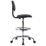 Καρέκλα Γραφείου Icina Pakoworld pu σε Μαύρη Απόχρωση 58x54x102-123εκ